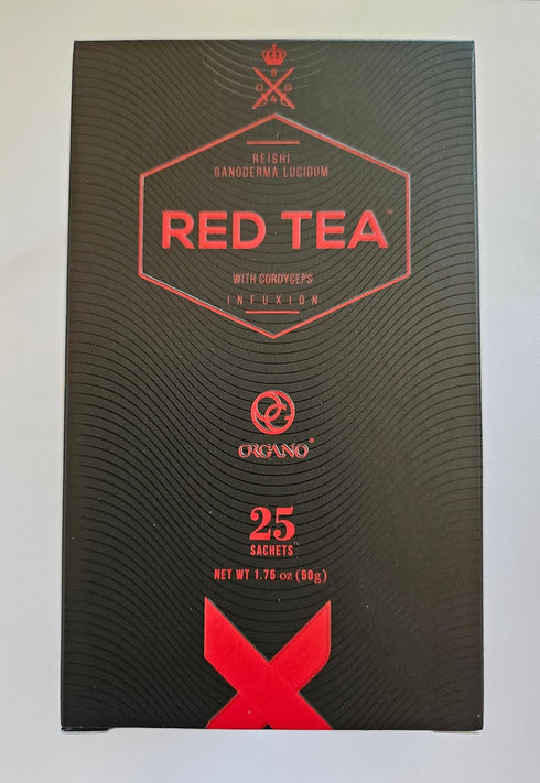 (25 ORGANO Red Tea with Cordyceps and Ganoderma lucidum sachets)