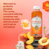 16 oz Immune SYNERGY The Real Kombucha - Peach Paradise - fl Bottle - Raw Probiotic Drink for Gut Health and Support