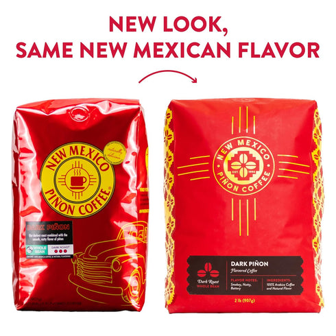 2 New Mexico Pion Coffee Naturally Flavored Coffee (Dark Pion Whole Bean, pound)
