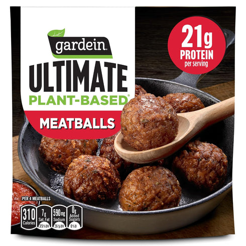 Gardein Ultimate Plant-Based Meatballs, Vegan, Frozen Meat Alternative, 15 oz.