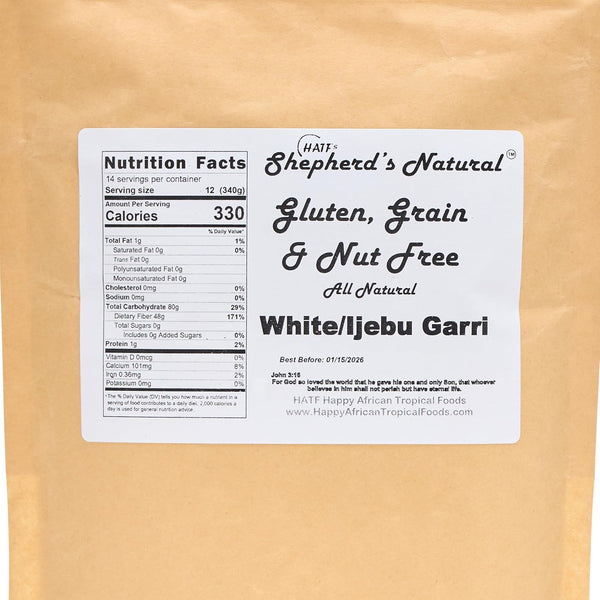 5 lb 80 oz 100% Ijebu Garri/Gari / bag by HATF's Shepherd's Natural, All Natural - SAND-FREE - AUTHENTIC TASTE