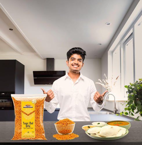 32oz (2lbs) 908g Rani Toor Dal (Split Pigeon Peas) Oily, ~ All Natural | Gluten Friendly | NON-GMO | Vegan | Indian