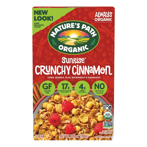 Nature's Path Organic Sunrise Crunchy Cinnamon Cereal, 10.6 oz (Pack of 1),