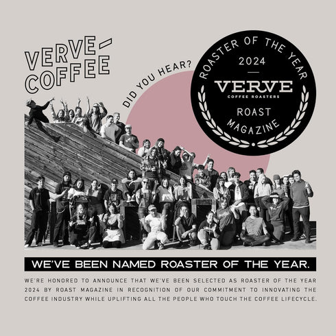 12oz Verve Coffee Roasters Whole Bean Coffee Bronson Blend | French Dark Roast, Direct Trade, Resealable Pouch | Enjoy