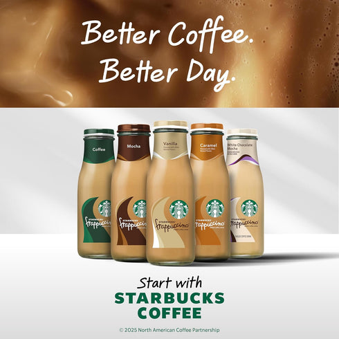 13.7 oz (12 Pack) Starbucks Frappuccino Coffee Drink, Coffee, fl Bottles