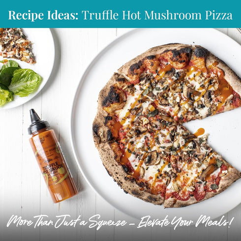 8 oz Terrapin Ridge Farms Gourmet Truffle Hot Sauce, Spicy and Earthy Condiment Bottle