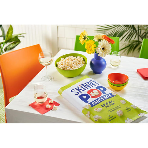 8oz SkinnyPop Popcorn, Original, Whole Grain, Dairy-Free Snack, Family Size Bag