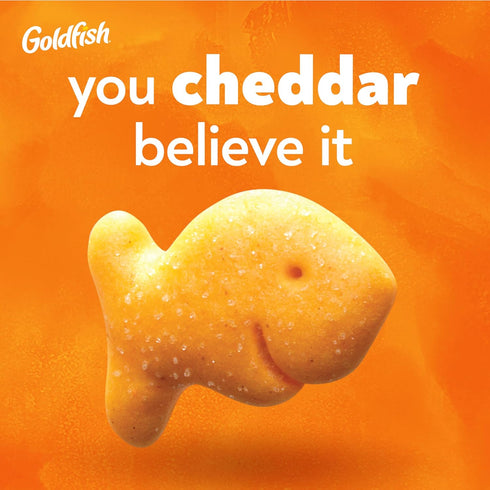 6.6 oz Goldfish Cheddar Cheese Crackers, Baked Snack Crackers, Bag