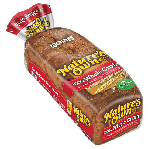 VEMAX Store Bread 100% Whole Grain Sliced Sandwich, 20 oz Loaf (Pack of 2)