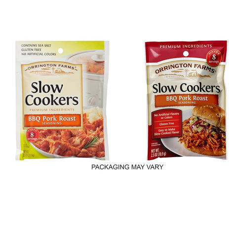 2.5 oz Packet (Pack 12) Orrington Farms Pork Roast Slow Cookers Seasoning, BBQ