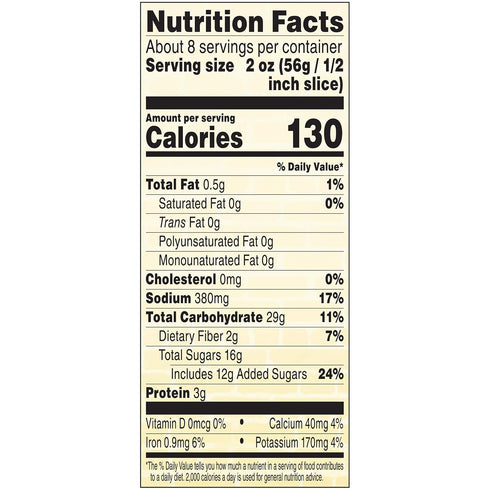 B&M 16 (Pack 12) Brown Bread, Raisin, Ounce
