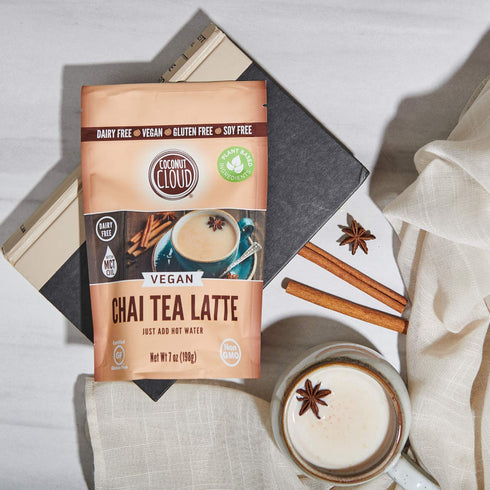 Coconut Cloud Vegan Spiced Chai Tea Latte – Creamy, Delicious & Easy Dairy Free Alternative, 7 oz