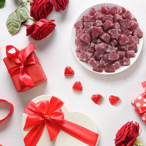 Gummy 5lb Pack Gummy Valentine Cinnamon Jelly Hearts Candy, of Valentine's Day Candy Bulk, Ideal Valentines Day Candy