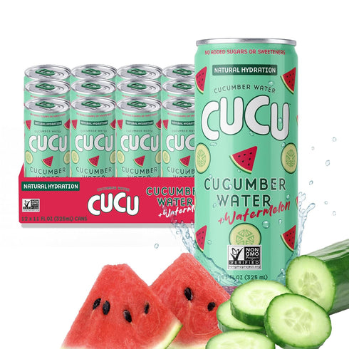 CUCU Pressed Cucumber + Watermelon Water Real Juice from Fresh Cucumbers and