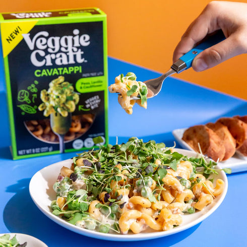 24 8 oz (Pack 2) Veggiecraft Farms Cavatappi Pasta - Gluten Free Cavatappi, High Protein Plant Based Noodles with Pea