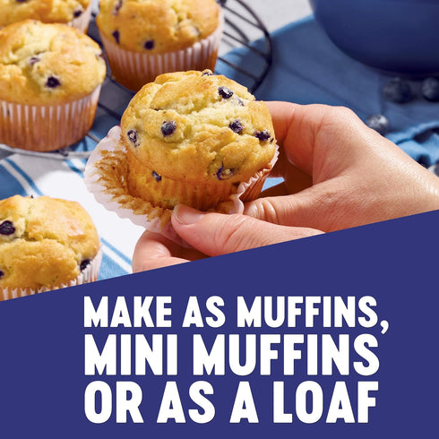 17.1 OZ (Pack 3) Krusteaz Wild Blueberry Muffin Mix - No Artificial Flavors or Colors
