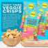 4-Pack, 4 BIENA Tasty Thins Veggie Crisps - Made with Avocado Oil - Low Calorie Veggie Chips for Adults and Kids
