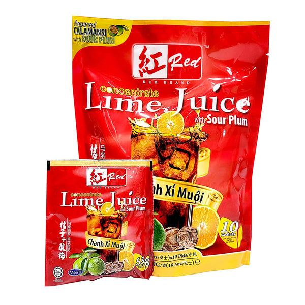 (RED) Malaysia Concentrate Beverage Lime Juice With Sour Plum Chanh X Mui 19.4oz