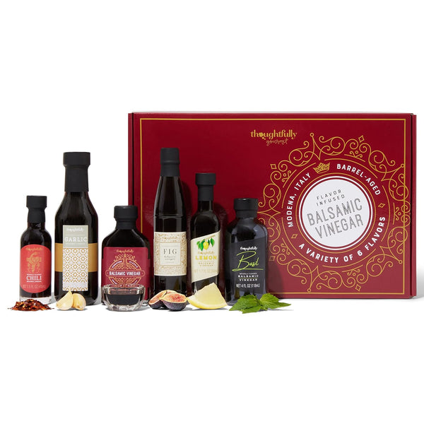 Thoughtfully Gourmet, Balsamic Vinegar Gift Set, Flavors Include Fig, Chili, Garlic and