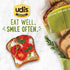 12 Udis Gluten Free Foods Whole Grain Bread, Ounce