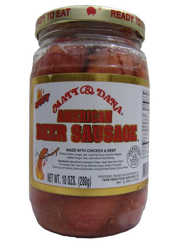 Matt & Dana American Beer Sausage (Package of 4)