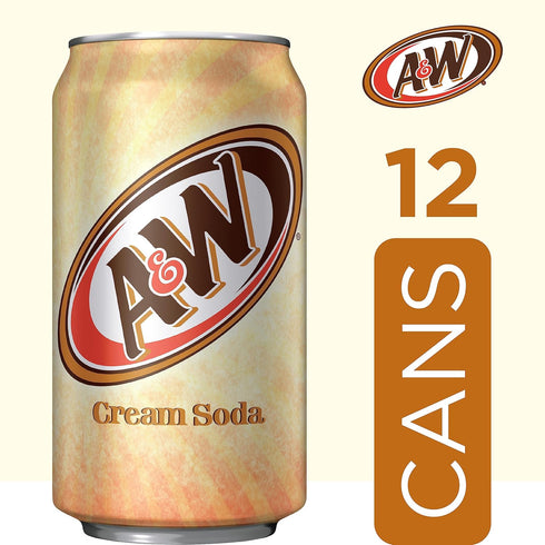 12 oz 12 pack A&W Cream Soda, fl cans