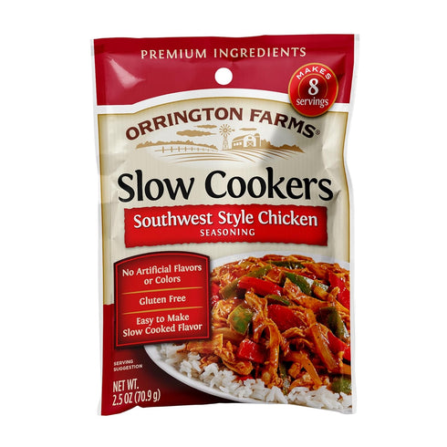Orrington Farms Slow Cookers Southwest Style Chicken Seasoning, 2.5 Ounce (Pack Of