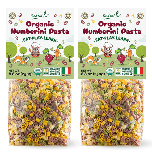 Food to Live Organic Numberini Pasta - Eat. Play. Learn, 8.8 oz