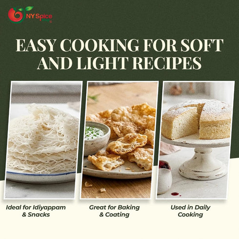 5 NY Spice Shop Rice Flour - Pound All Natural White Rice Flour for Sourdough Bread - White Rice Grain Flour