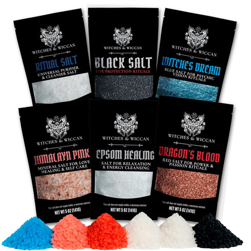 Ritual Salt Starter Collection Pack for Ceremony and Spell Handcrafted Negative Energy
