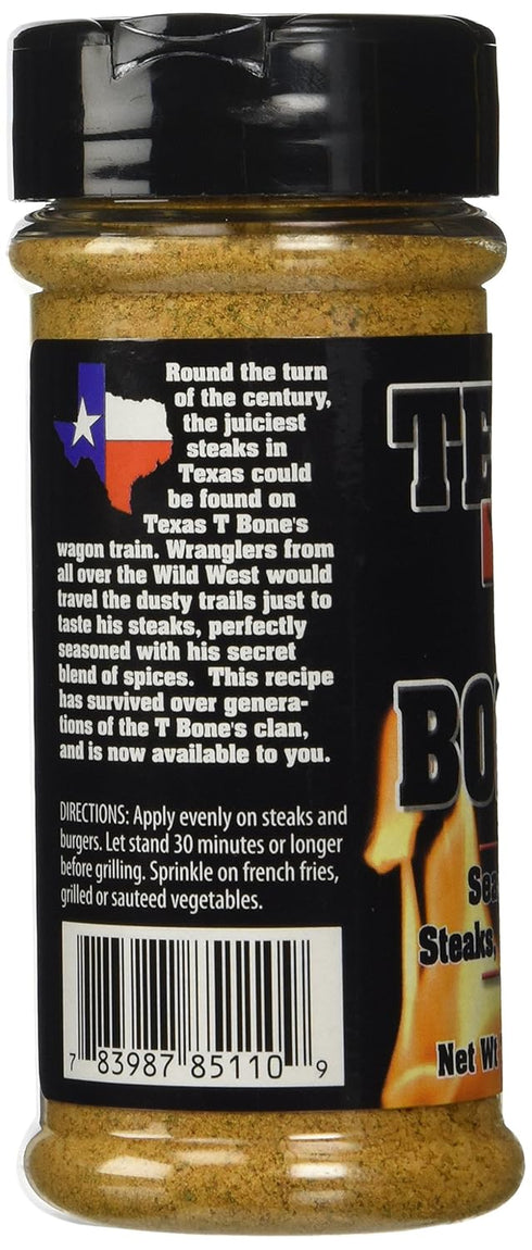 Oakridge BBQ Texas T-Bones Rub and Seasoning, 7.5 Ounce for Steaks, Burgers, and Fries