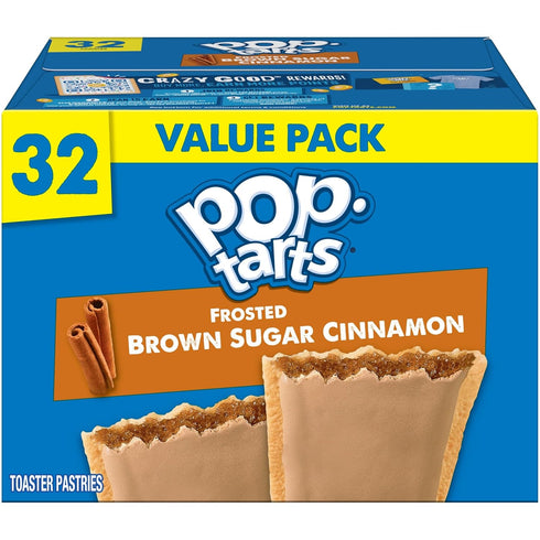 Pop-Tarts Toaster Pastries, Breakfast Foods, Kids Snacks, Family Pack, Frosted Brown Sugar