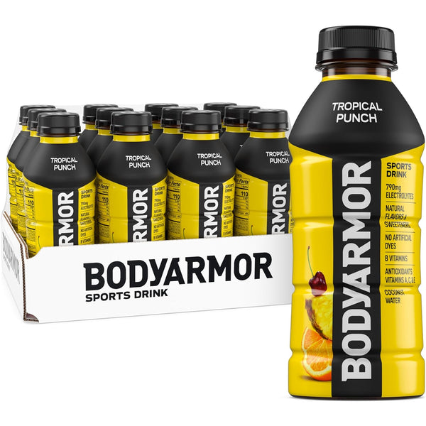 BODYARMOR Sports Drink Sports Beverage, Tropical Punch, Coconut Water Hydration, Natural Flavors