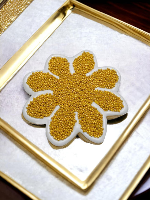 Sweet Evas SHIMMER METALLIC GOLD NONPAREILS- Dairy Free, Gluten Free, Egg Free, Vegan, Soy Free, Nuts Free, Kosher