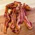 100% 4oz (2 2oz Delicious Maple Bacon Jerky Made from Real Uncured Bacon Thick-Cut, Sweet & Savory Candied Bacon Strips