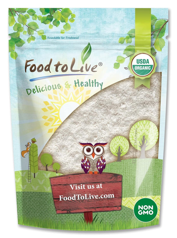 Food to Live Organic Italian Pizza Flour, 3 Pounds Non-GMO Double Zero