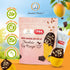 Pack (3.52 Oz) Pack 1 Vegan Dried Mango Slices Covered in Chocolate Almond Gluten-Free Snacks - Tropical Chocolates Dip