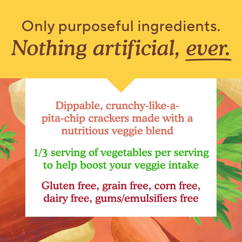 4.25 (Pack 1) Simple Mills Veggie Pita Crackers, Himalayan Salt - Gluten Free, Vegan, Healthy Snacks, Paleo Friendly