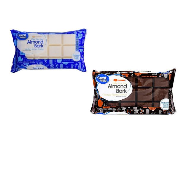 Great Value Chocolate Almond Bark AND Vanilla Almond Bark, 24 oz , 1 of