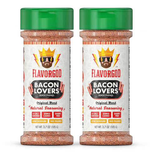Bacon Lovers Seasoning Mix, 2 Bottles by Flavor God - Premium All