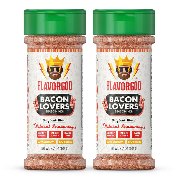 Bacon Lovers Seasoning Mix, 2 Bottles by Flavor God - Premium All