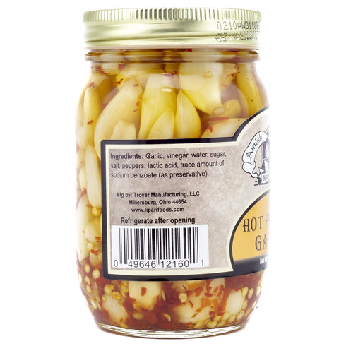 15 (2 Amish Wedding All-Natural Hot and Sweet Pickled Garlic Ounces Jars)
