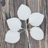 30 Count Global Sugar Art Hydrangea Leaves Sugar Cake Flowers Small White, by Chef Alan Tetreault