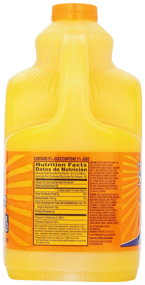 Sunny D Tangy Orange Citrus Punch - Gallon Size