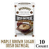 10 Packets McCann's Instant Irish Oatmeal, Maple & Brown Sugar