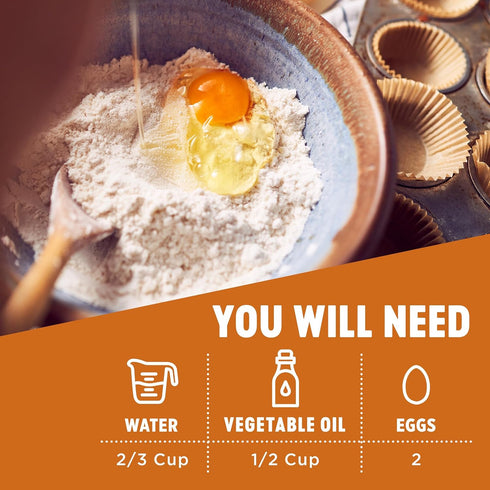 15 (Pack 2) Krusteaz Baking Mix, Pumpkin Spice Quick Bread Mix, Made with Real Pumpkin & No Artificial Flavors, Ounce