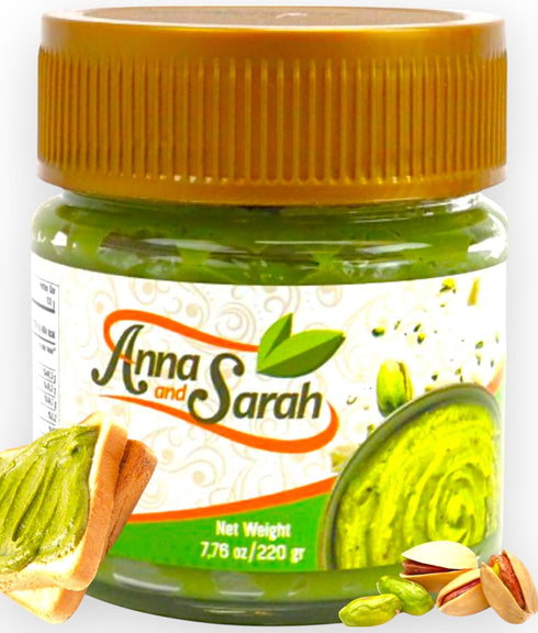 Set 7.75 oz (220 Pistachio Butter Spreadable Cream with Kataifi (Kadayif) gr), Ready for Filling, in Glass Jar, Rich