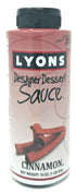 Lyons Cinnamon Designer Dessert Sauce, 16 ounces, Squeeze Bottle
