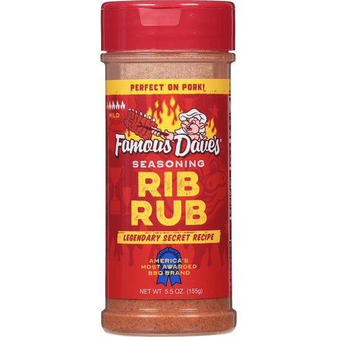 Famous Dave's Seasoning Variety Bundle - 2 pck, Steak & Burger & Rib Rub (13.75 oz.)