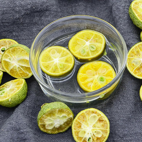 4.2oz/120gGreen WAKIKI Natural Dried Green Kumquat, Manderin Dehydrated Kumquat Slices, No Added Sugar, Natural Dried